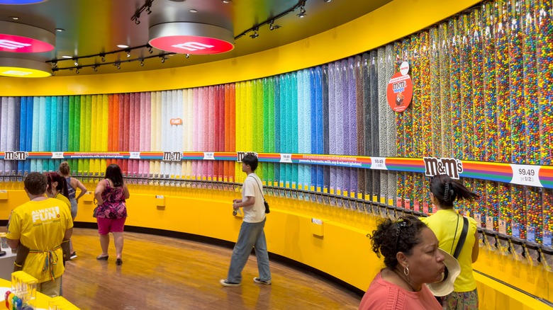 Wall of M&Ms in Vegas