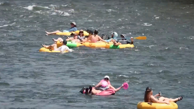 Tubers on Clark Fork River