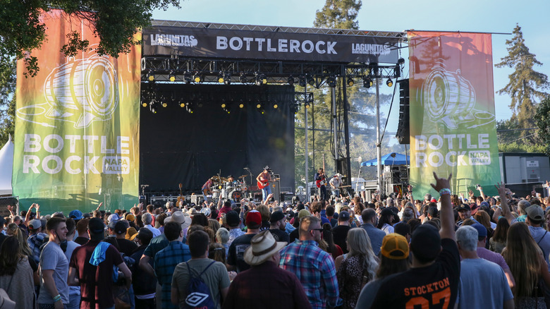 The BottleRock concert in Napa