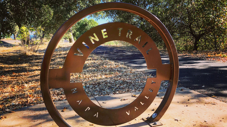 A sign for the Vine Trail