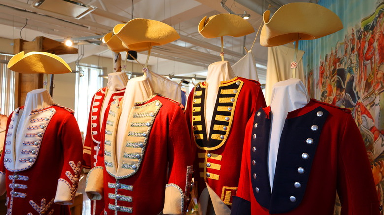 Uniforms at the Musée Plains d'Abrahams in Québec