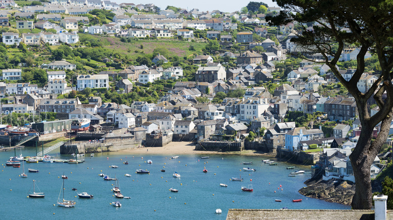 Polruan fishing village in Kent, UK