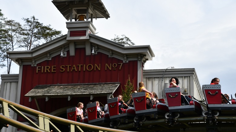 Roller coaster at Dollywood