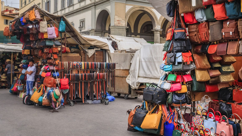 Leather market in Florence
