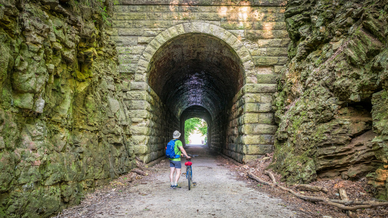 Rocheport tunnel on Katy Trail