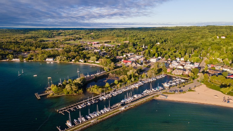 Aerial view of Suttons Bay