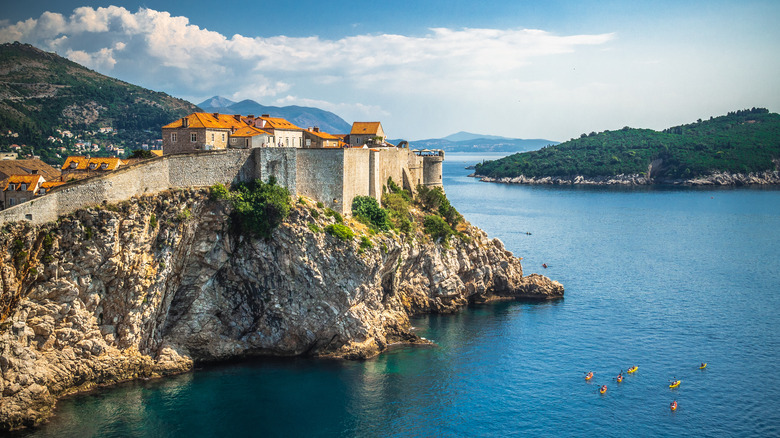 cliff in Croatia