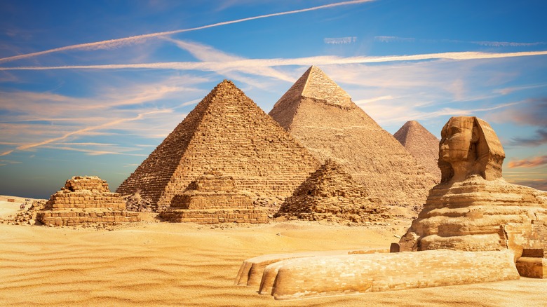 pyramid and sphynx in Egypt