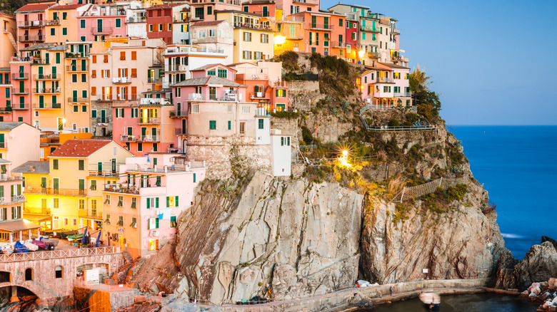 Pastel cliffside village of Manarola