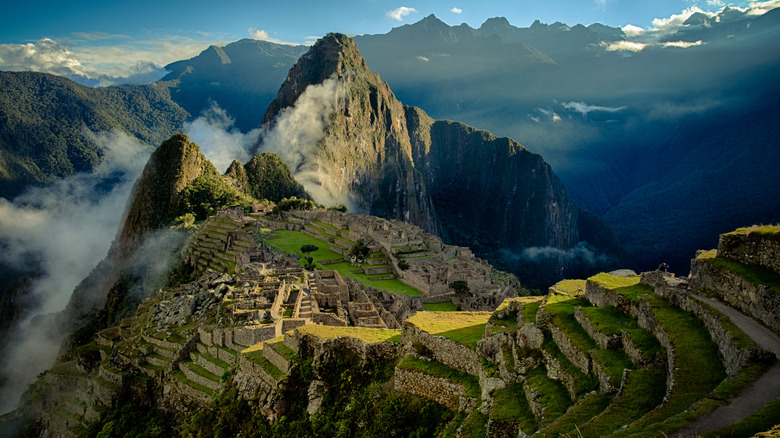 Machu Picchu in the Andes mountains, Peru