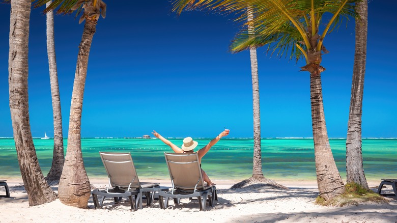 person alone on the beach