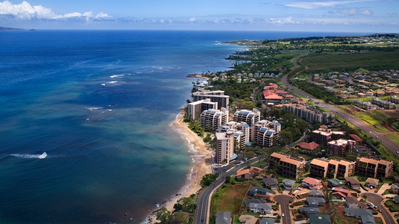 Aerial view of Maui, Hawaii