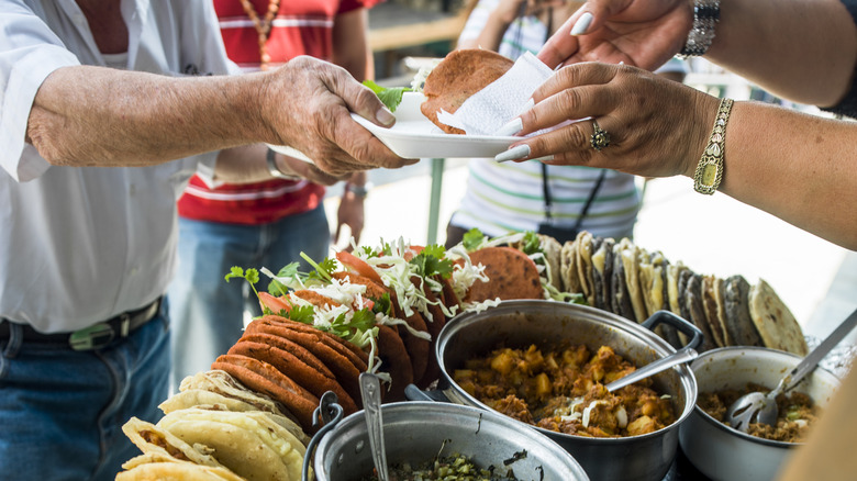 Street food vendor in Mexico