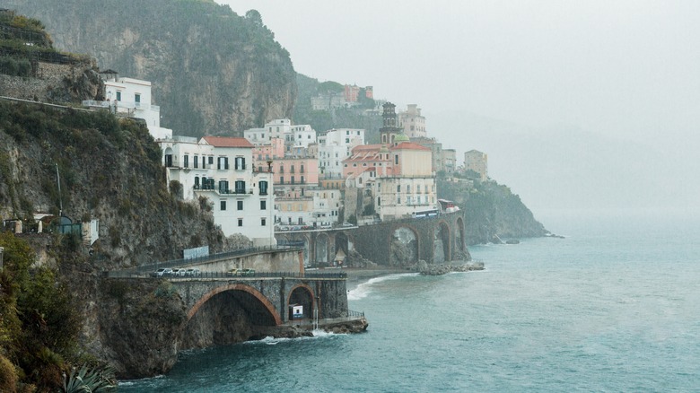 Rain and mist on the Amalfi Coast, Italy