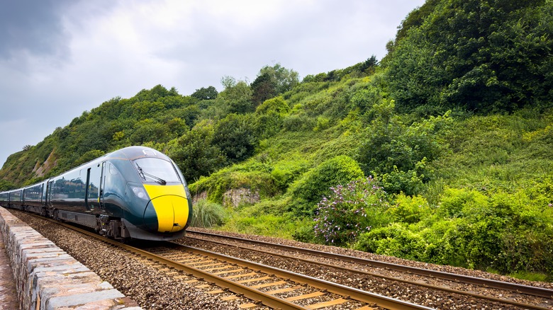 Train in Devon, UK