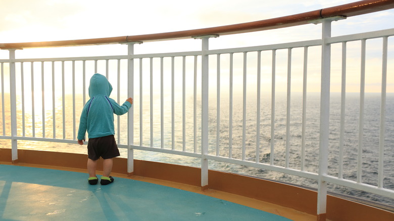 Baby on cruise deck