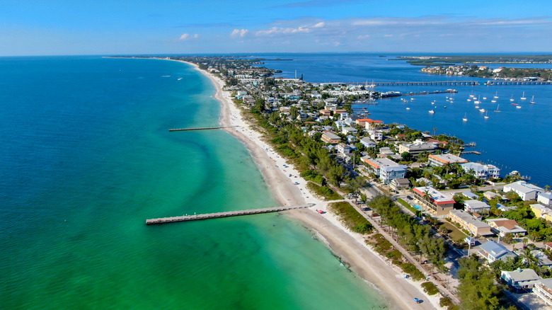 Aerial view of Cortez, Florida