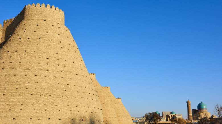 View of the Ark of Bukhara on a sunny day