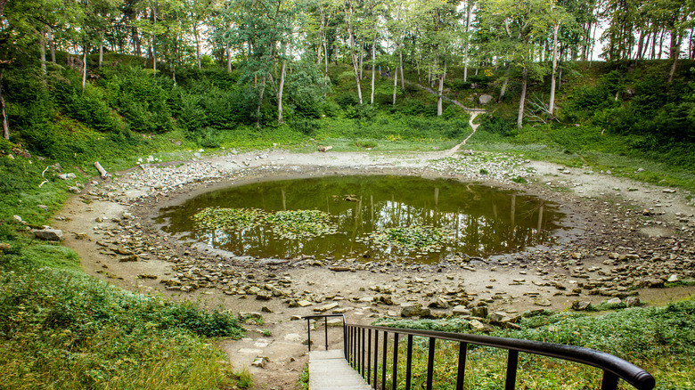 One of the Kaali meteorite craters on the island of Saaremaa