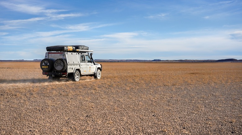 Landcruiser on South African sand