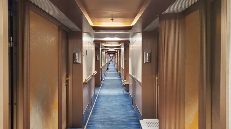 Cabins in a cruise ship 