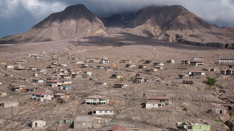 Plymouth Montserrat capital ghost town