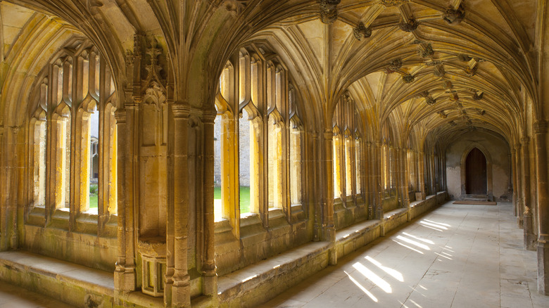 The Lacock Abbey cloisters