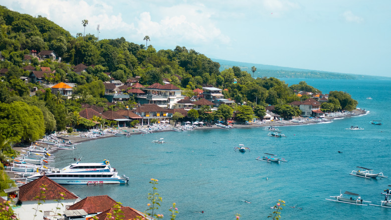 Amed village on the island of Bali, Indonesia