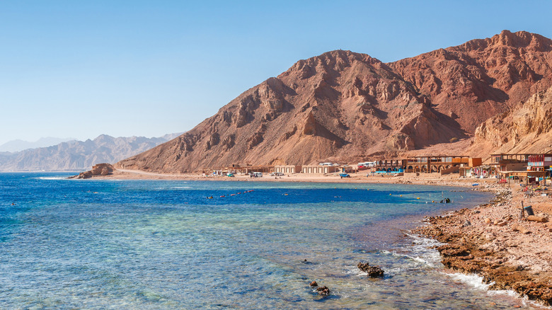 The coast in Dahab, Egypt