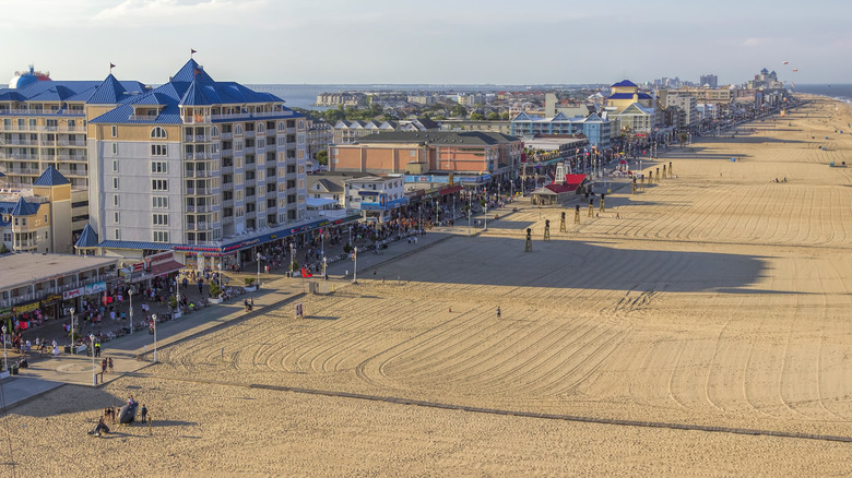 Aerial view of Ocean City, Maryland