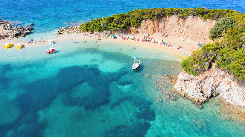 Beach at Ksamil, Albania