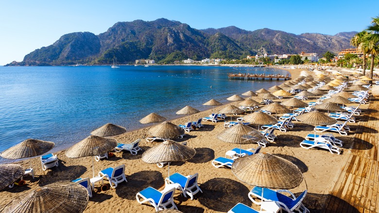 Beach in Marmaris, Turkey