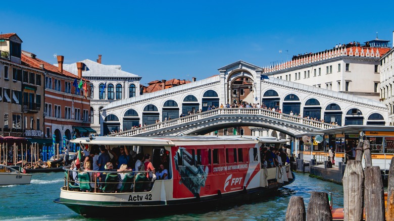 Vaporetto water bus, Venice, Italy