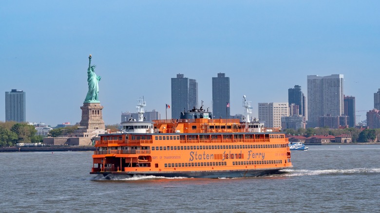 Staten Island Ferry and Statue of Liberty