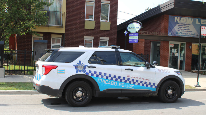 Police crime scene in Chicago