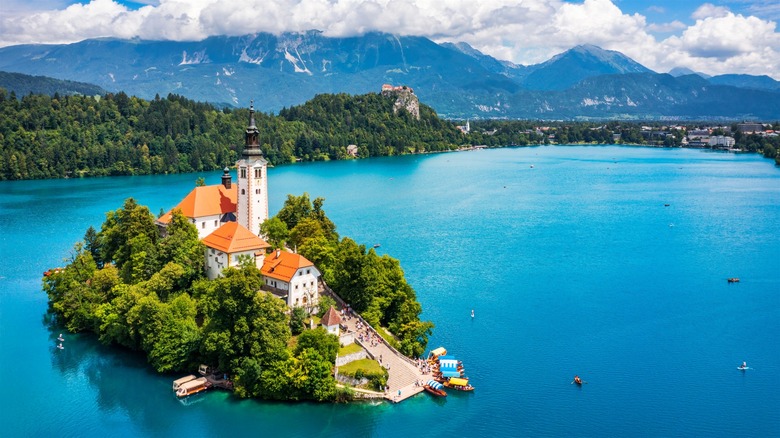 Lake Bled from above