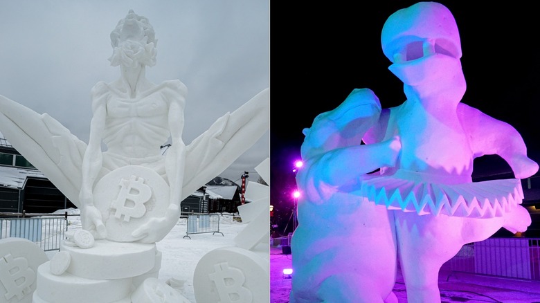 Snow sculptures in Breckenridge, Colorado