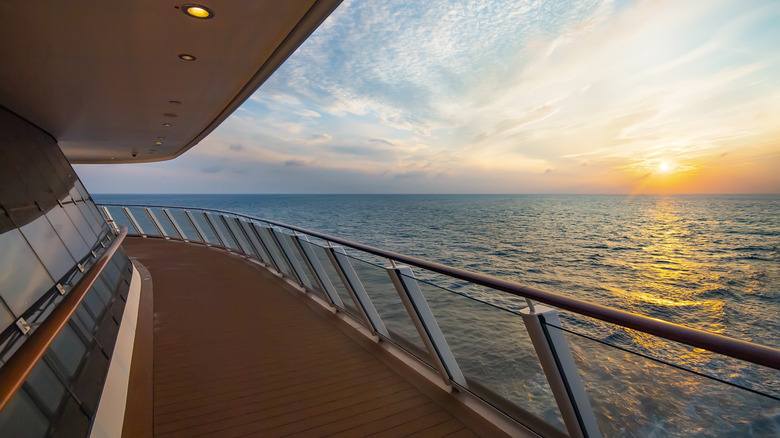 deck of cruise ship 