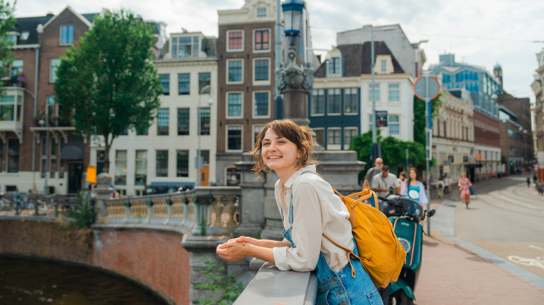 Young woman in Amsterdam