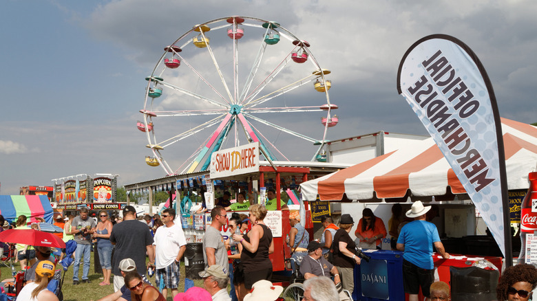 Carnival at Breaux Bridge Crawfish Festival, Louisiana