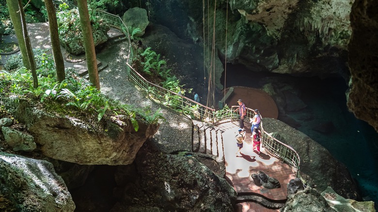 Dominican national park deep lake caves 