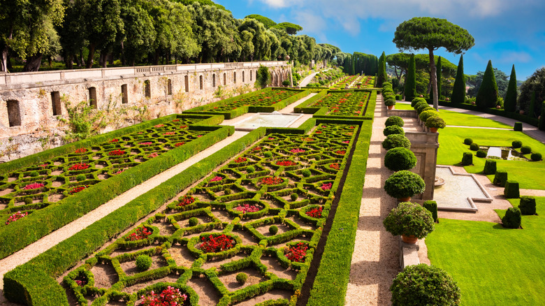 Papal gardens at Castel Gandolfo