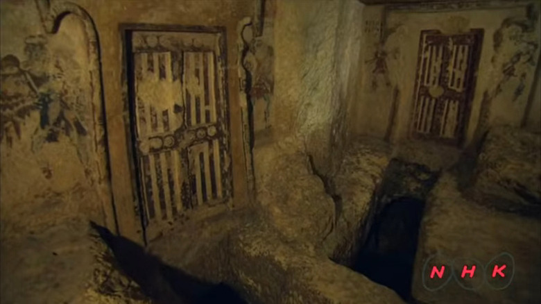 Interior of Etruscan tomb