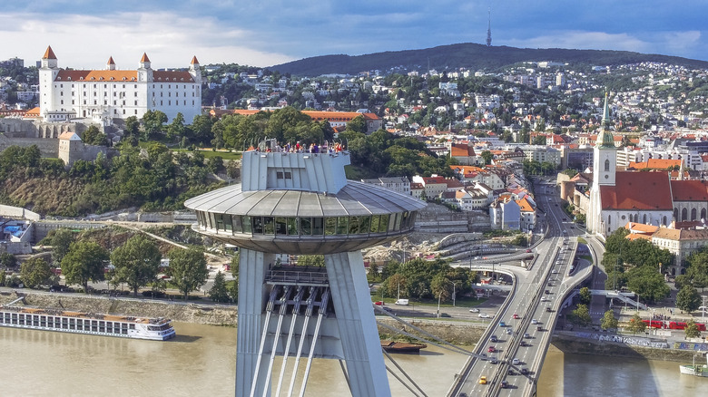 UFO observation deck in Bratislava, Slovakia