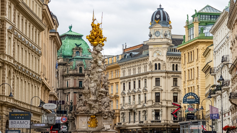 The Graben, one of the most famous squares in Vienna city center