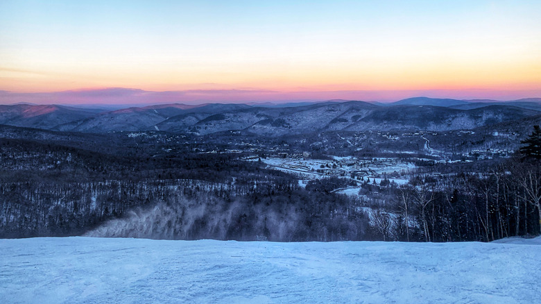 Stunning scenery from the top of Killington, Vermont