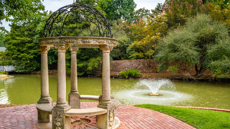 Hopeland Gardens pond in Aiken, South Carolina