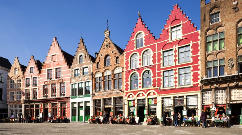 Dutch gabled bars in Bruges