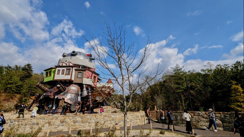 Recreated Howl's Castle Ghibli Park