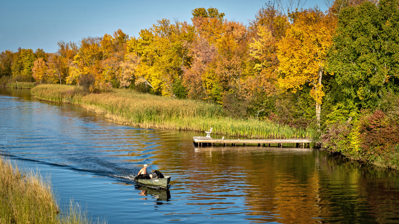 Mississippi in Bemidji in autumn